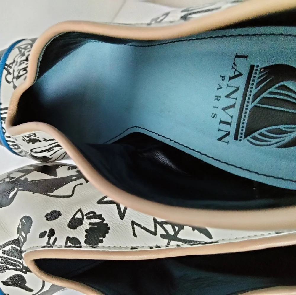 LANVIN BLACK/WHITE PRINTED. - Picture 10 of 10